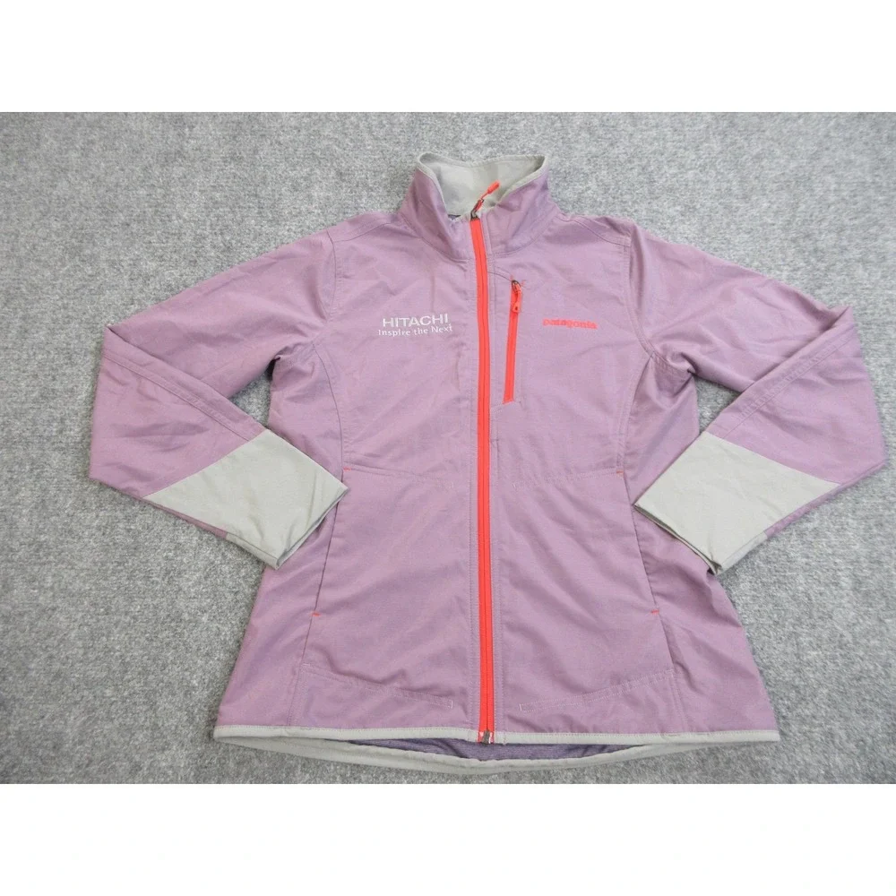 Patagonia All Free Jacket‎ Womens Small Purple Softshell Full Zip Outdoor